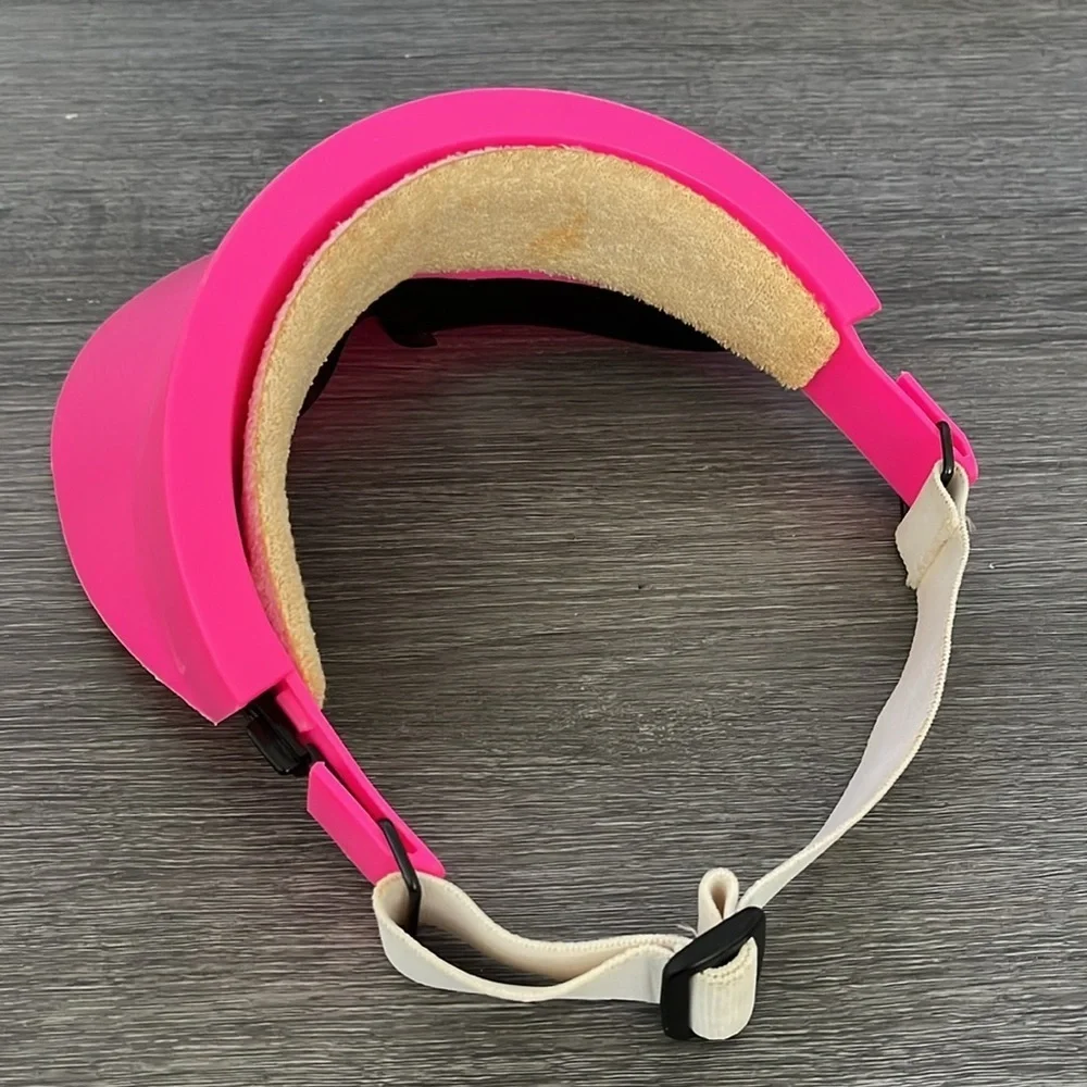 Universal studios Neon Pink Sun Visor hat vintage 30 anniversary with sunglasses